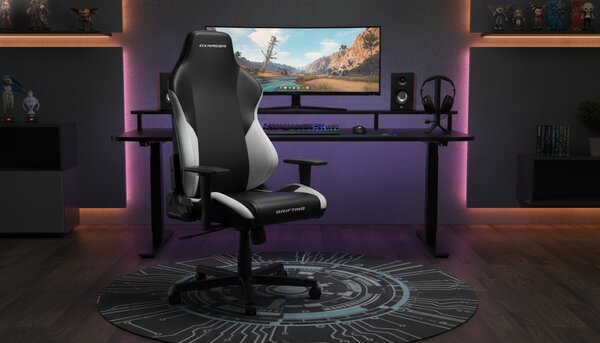 Herní židle DXRacer DRIFTING XL - umělá kůže, černá / bílá