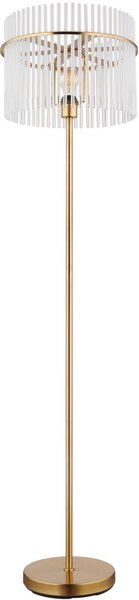 Globo Lighting Gorley stojací lampa 1x60 W bílá-průhledná-zlatá 15698SM
