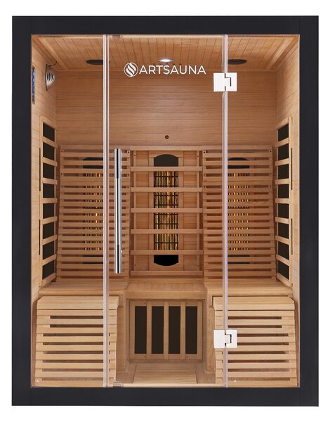 Infračervená sauna Helsinky 150 s technologií Dual Technology černá