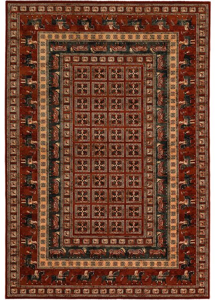 Breno Kusový koberec ROYAL HERITAGE 4301/300, Hnědá, Vícebarevné, 67 x 130 cm