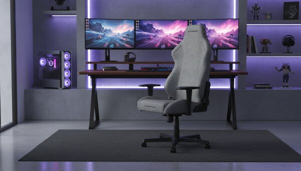 Herní židle DXRacer DRIFTING XL - šedá látka