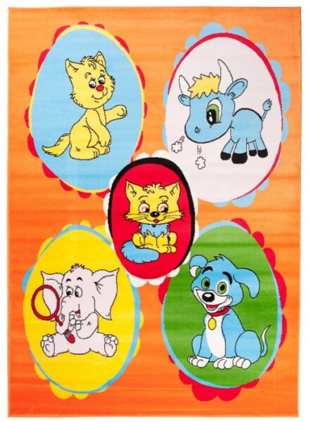 Koberec KINDER A660A CFV oranžový