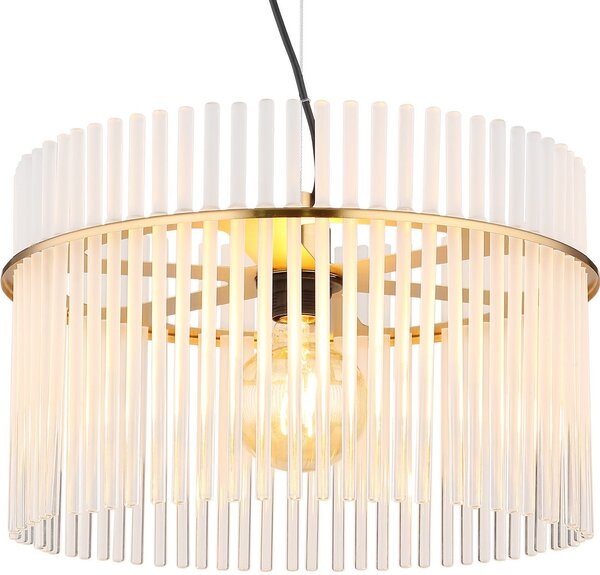 Globo Lighting Gorley stolní lampa 1x40 W bílá-průhledná-zlatá 15698TM