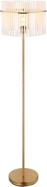 Globo Lighting Gorley stojací lampa 1x60 W bílá-průhledná-zlatá 15698SM