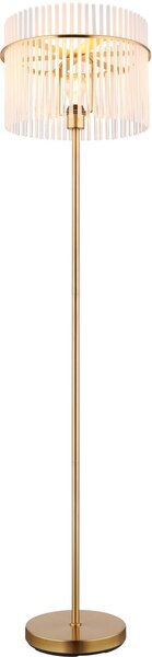 Globo Lighting Gorley stojací lampa 1x60 W bílá-průhledná-zlatá 15698SM