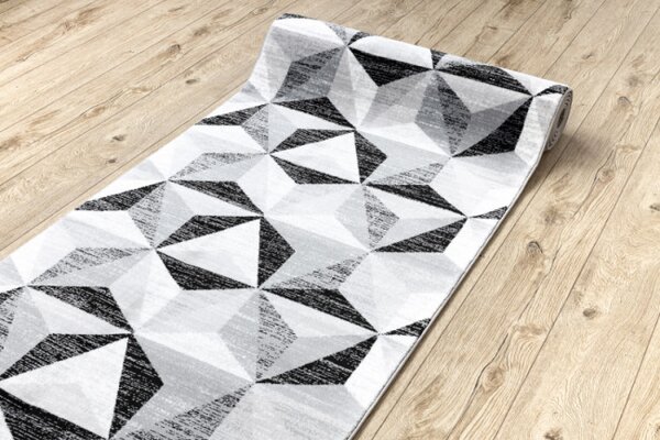 Běhoun ARGENT - W6096 trojúhelníky 3D šedý / černý