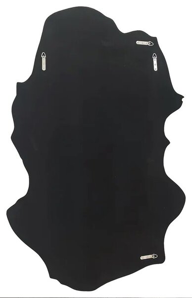 Designové art deco nástěnné zrcadlo Inger s atypickým trojrozměrným rámem ve stříbrné barvě 150 cm