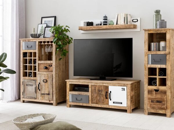 Sob nábytek - Dřevěný TV stolek Puma mango - F0A00000398W