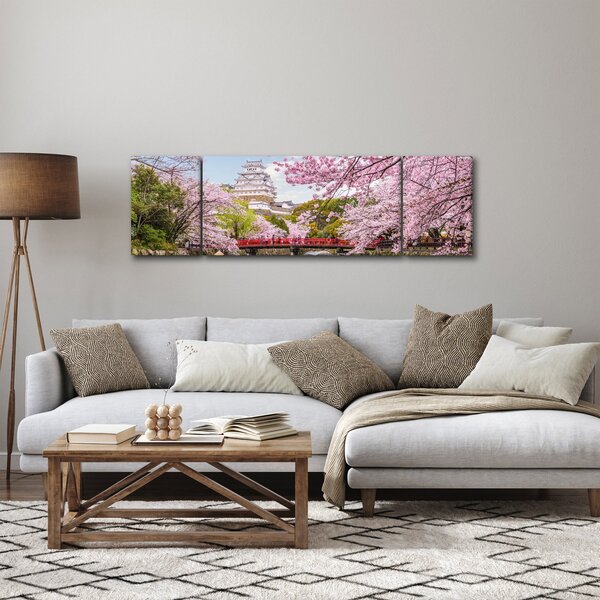 Obraz japonské třešně (170x50 cm)