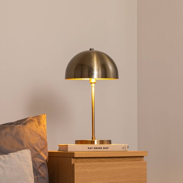 Opviq Stolní lampa Varzan 10857, starozlatá, kov, výška 50 cm, Bronz / starožitná mosaz, Obývací pokoj / jídelna, kov