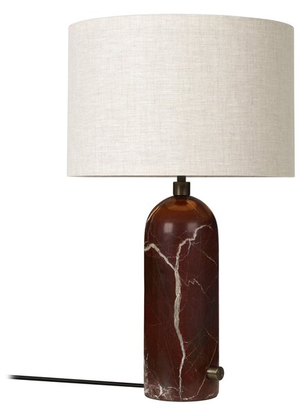 Stolní lampa GUBI, Gravity Small, stmívatelné, Červená, Obývací pokoj, Kámen, Design