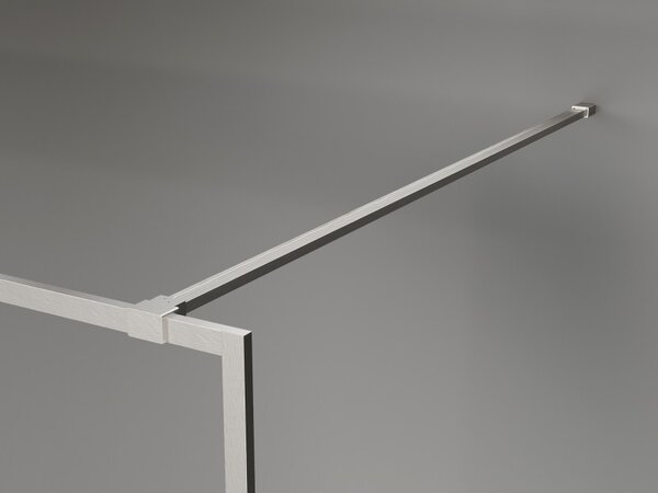 Mexen, Mexen Kioto-XF sprchová stěna s rámem 60 x 202 cm, matná 10 mm, matný nikl - 800-060-104-97-30-X