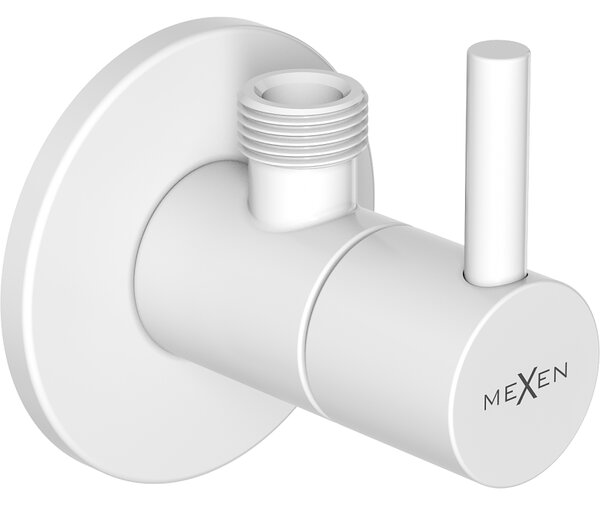 Mexen R2, rohový ventil pro baterii 1/2"x3/8", bílá, 79972-20