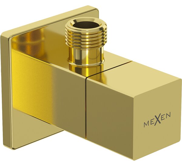Mexen S, rohový ventil pro baterii 1/2"x3/8", zlatá lesklá, 79971-50
