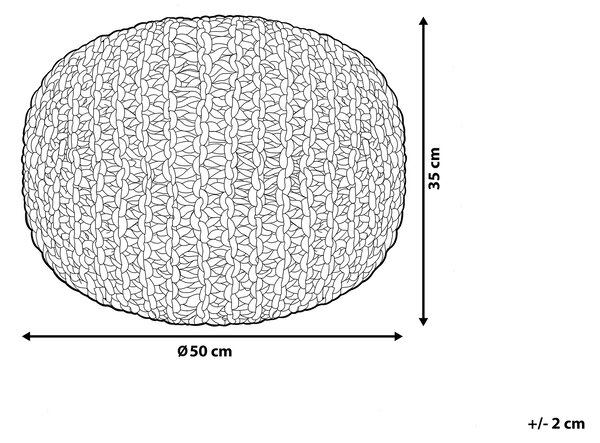 Taburet CONRAD Růžová Bavlna 50 cm 50 cm