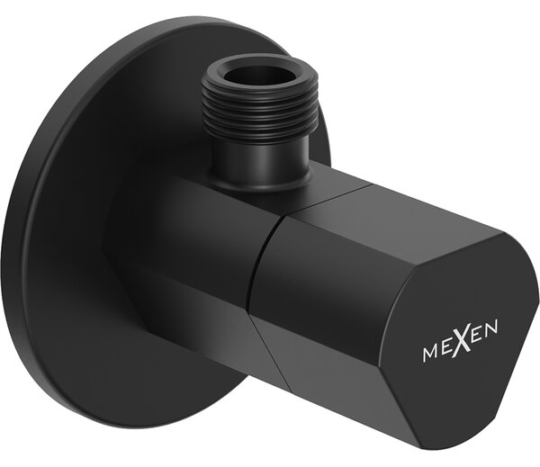 Mexen T, rohový ventil pro baterii 1/2"x3/8", černá matná, 79973-70