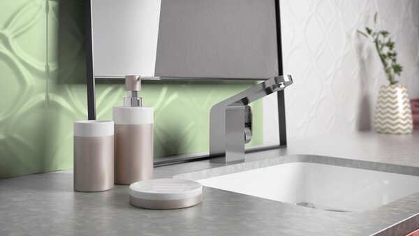 BISK Erga Silk, toaletní WC kartáč na postavení, hedvábně-bílý, ERG-06317