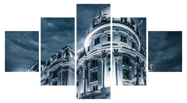 Obraz architektury v temnu (125x70 cm)