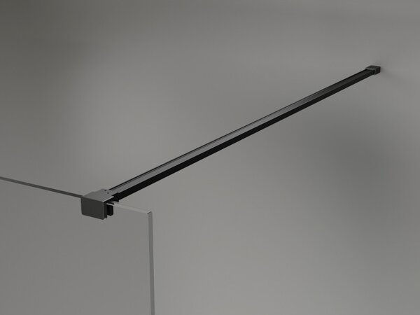 Mexen Kioto-X, sprchová zástěna 110 x 200 cm, 10mm sklo námraza, černý profil, 800-110-101-70-30-X