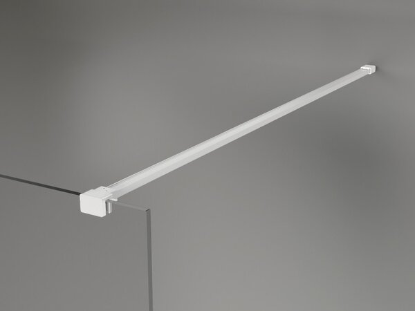 Mexen Lunar sprchová stěna pravá 90 x 200 cm, 8mm čiré sklo, bílá, 830-090-000-20-00-P