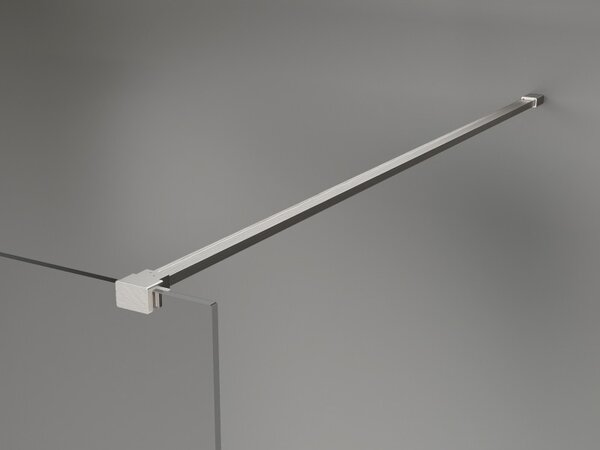 Mexen, Mexen Kioto-X sprchová stěna 60 x 200 cm, grafit 10 mm, matný nikl - 800-060-101-97-40-X