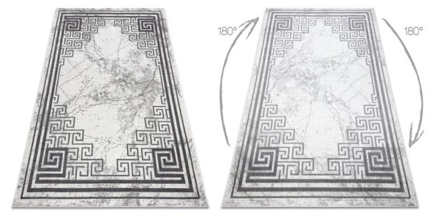 Koberec NOBLE 1517 65 Ramka, řecký, mramor - krém / šedý