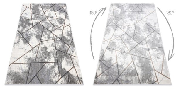 Koberec NOBLE 1518 67 geometrický - krém / šedý
