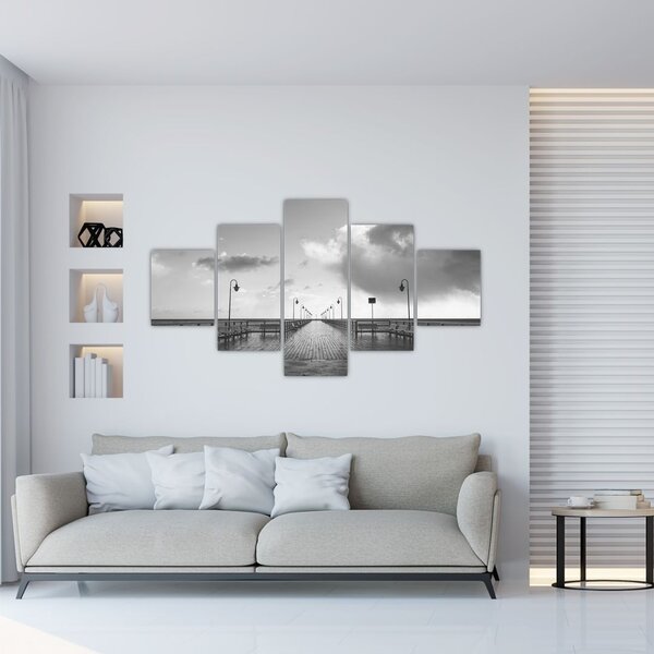 Obraz - Promenáda u pobřeží (125x70 cm)