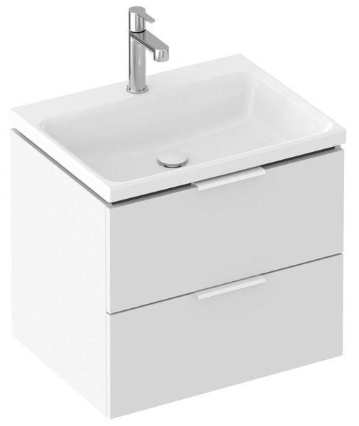 Ravak Comfort umyvadlo 60x46 cm obdélníkový nábytkový bílá lesk XJX01260001
