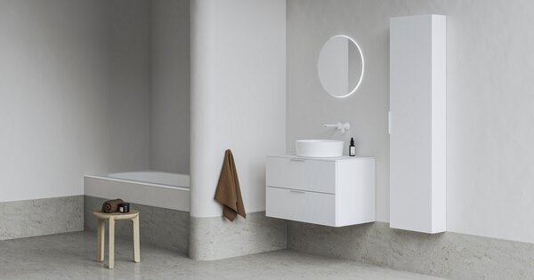 Ravak Comfort umyvadlo 60x46 cm obdélníkový nábytkový bílá lesk XJX01260001