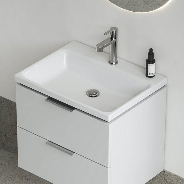 Ravak Comfort umyvadlo 60x46 cm obdélníkový nábytkový bílá lesk XJX01260001