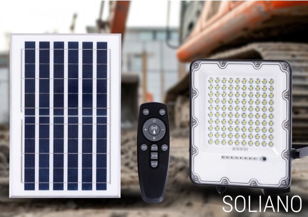 LED Solární reflektor LED/50W/3,2V 4500K IP65 + dálkové ovládání