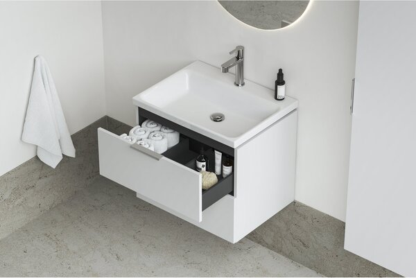 Ravak Comfort umyvadlo 60x46 cm obdélníkový nábytkový bílá lesk XJX01260001