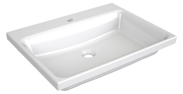Ravak Comfort umyvadlo 60x46 cm obdélníkový nábytkový bílá lesk XJX01260001