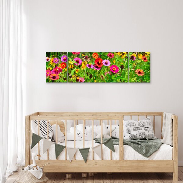 Obraz lučního kvítí (170x50 cm)