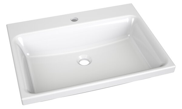 Ravak Comfort umyvadlo 60x46 cm obdélníkový nábytkový bílá lesk XJX01260001