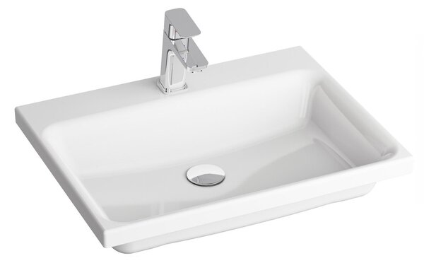 Ravak Comfort umyvadlo 60x46 cm obdélníkový nábytkový bílá lesk XJX01260001