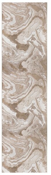 Flair Rugs, Běhoun Eris Marbled Natural, 60x230, béžová, chodba / předsíň