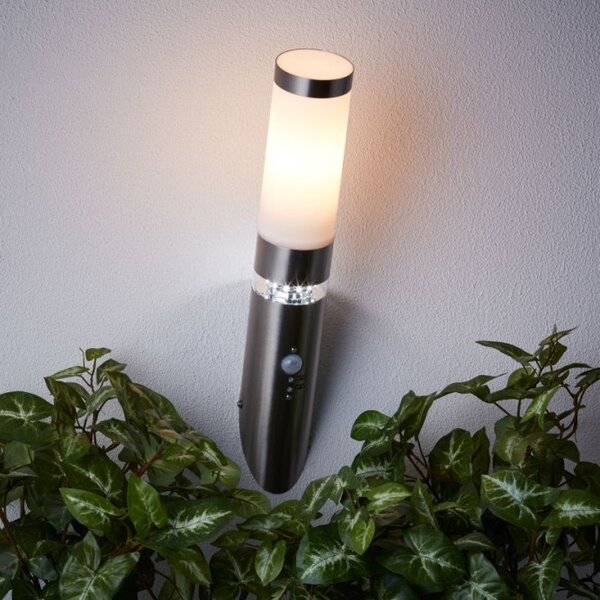Brilliant G46798/82 Nástěnná lampa BOLE LED IP44 senzor