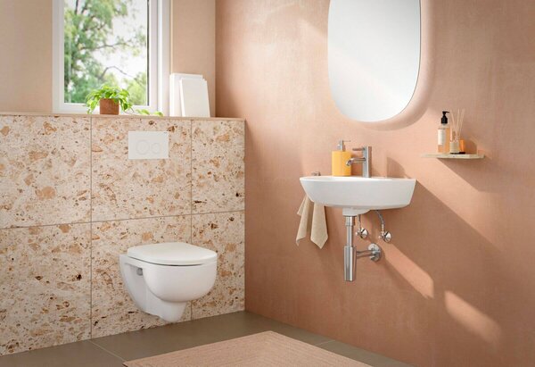 Geberit Selnova záchodová mísa závěsná bez splachovacího kruhu s vírovým splachováním bílá lesk 503.082.00.1