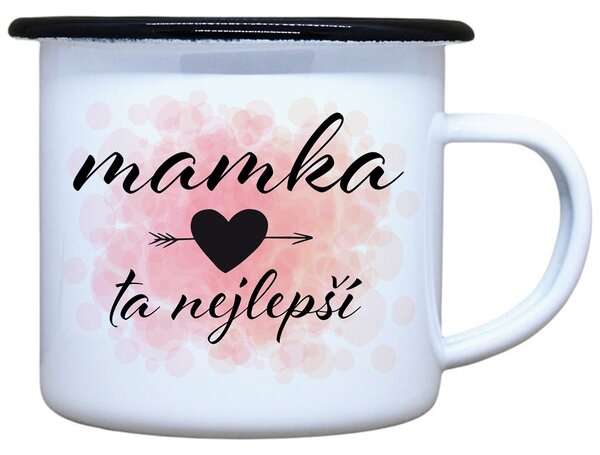 Plecháček Nejlepší mamka srdce a šíp Objem: 330 ml