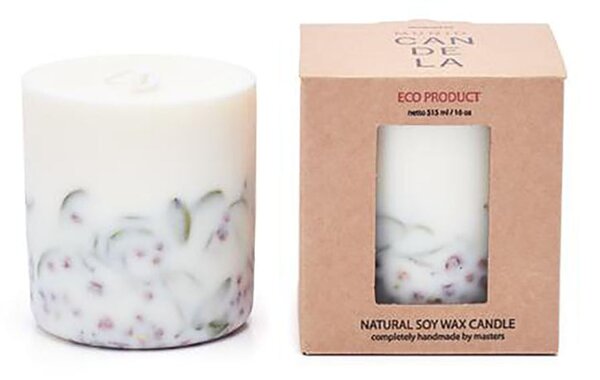 The MUNIO Sojová svíčka Ashberries & bilberry levandulová velká velká