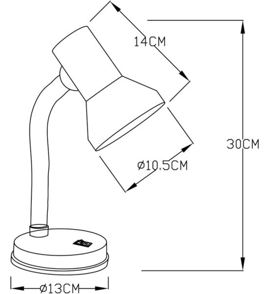 Brilliant 99122/05 Stolní lampa JUNIOR bílá