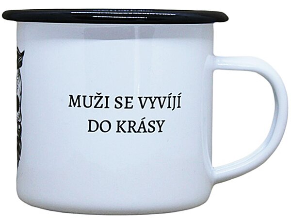 Plecháček s potiskem Muži nestárnou Objem: 330 ml