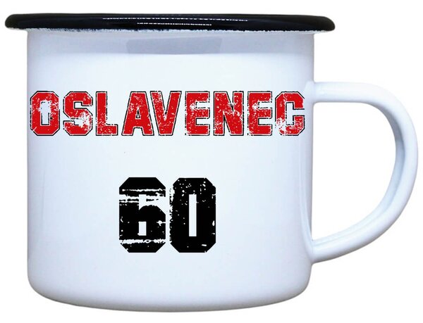 Plecháček s potiskem Oslavenec 60 Objem: 330 ml