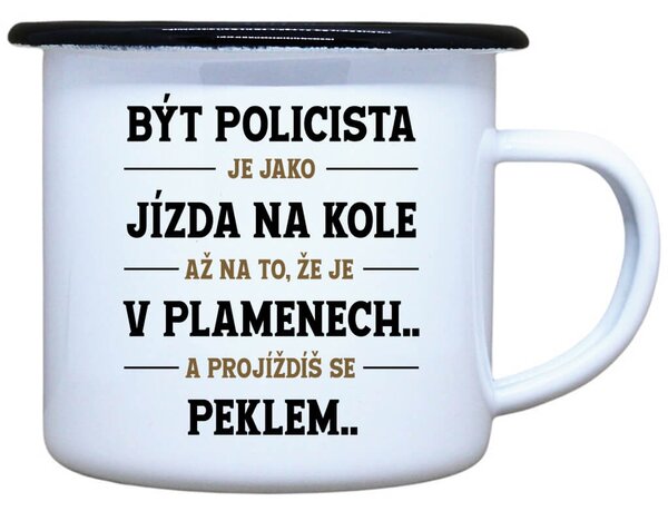 Plecháček s potiskem Policista Objem: 330 ml