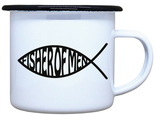 Smaltovaný plecháček Fisher of men Objem: 330 ml