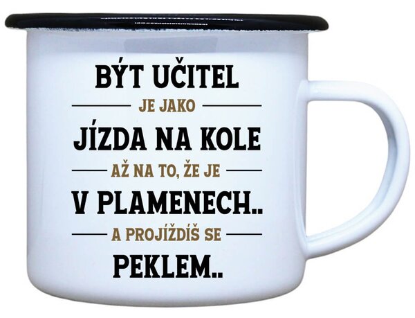 Plecháček s potiskem Být učitel Objem: 330 ml