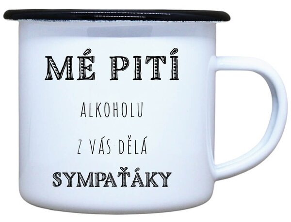 Smaltovaný plecháček Mé pití Objem: 330 ml