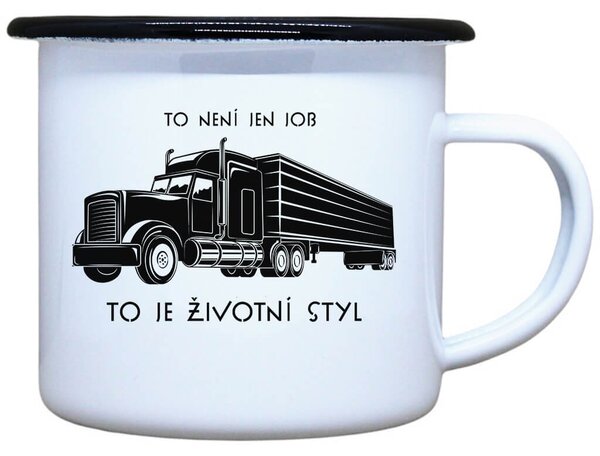 Plecháček Trucker je životní styl Objem: 330 ml